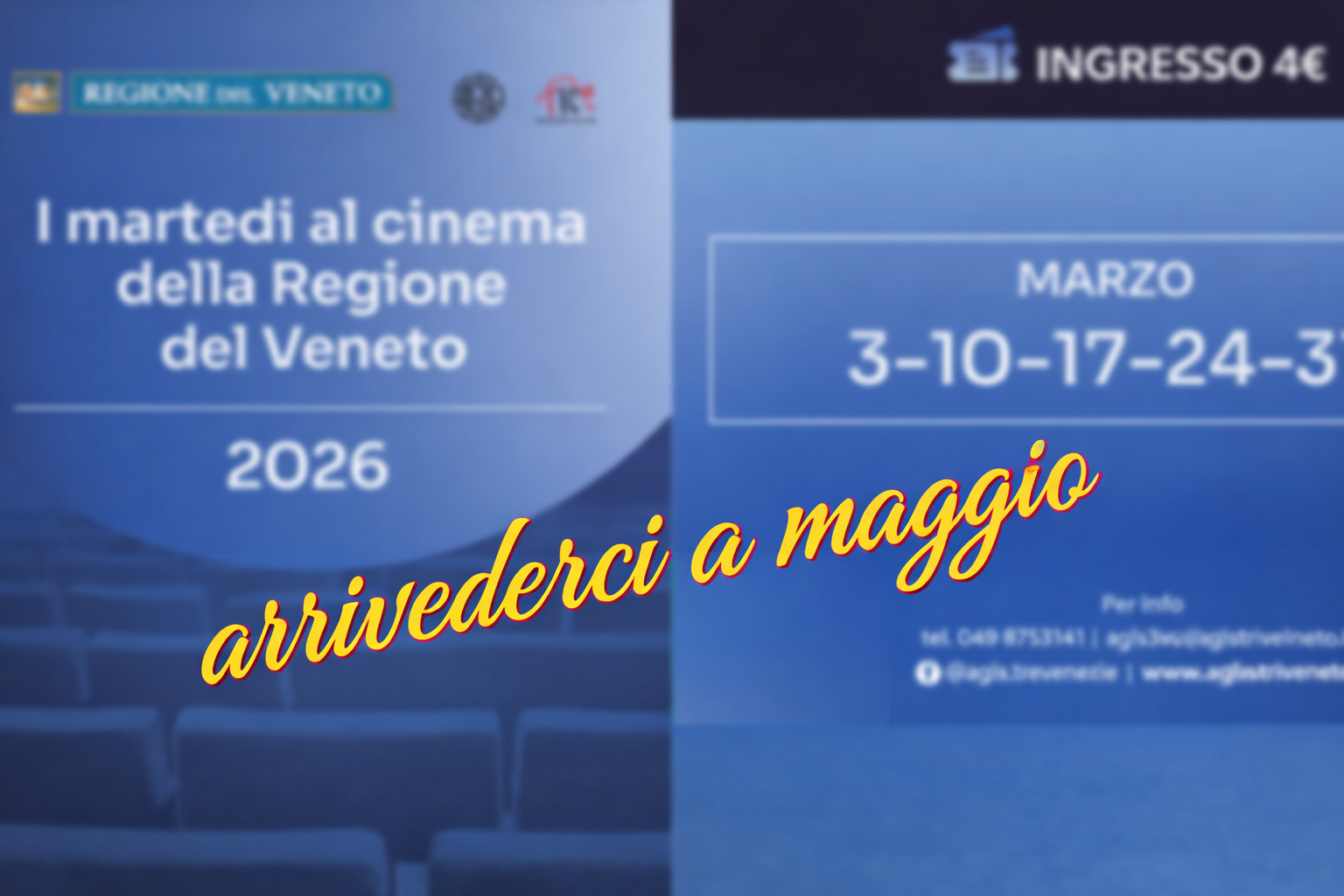 Featured image for “I Martedì al Cinema 2026: in maggio torna l’iniziativa in Veneto con biglietto a 4 euro”