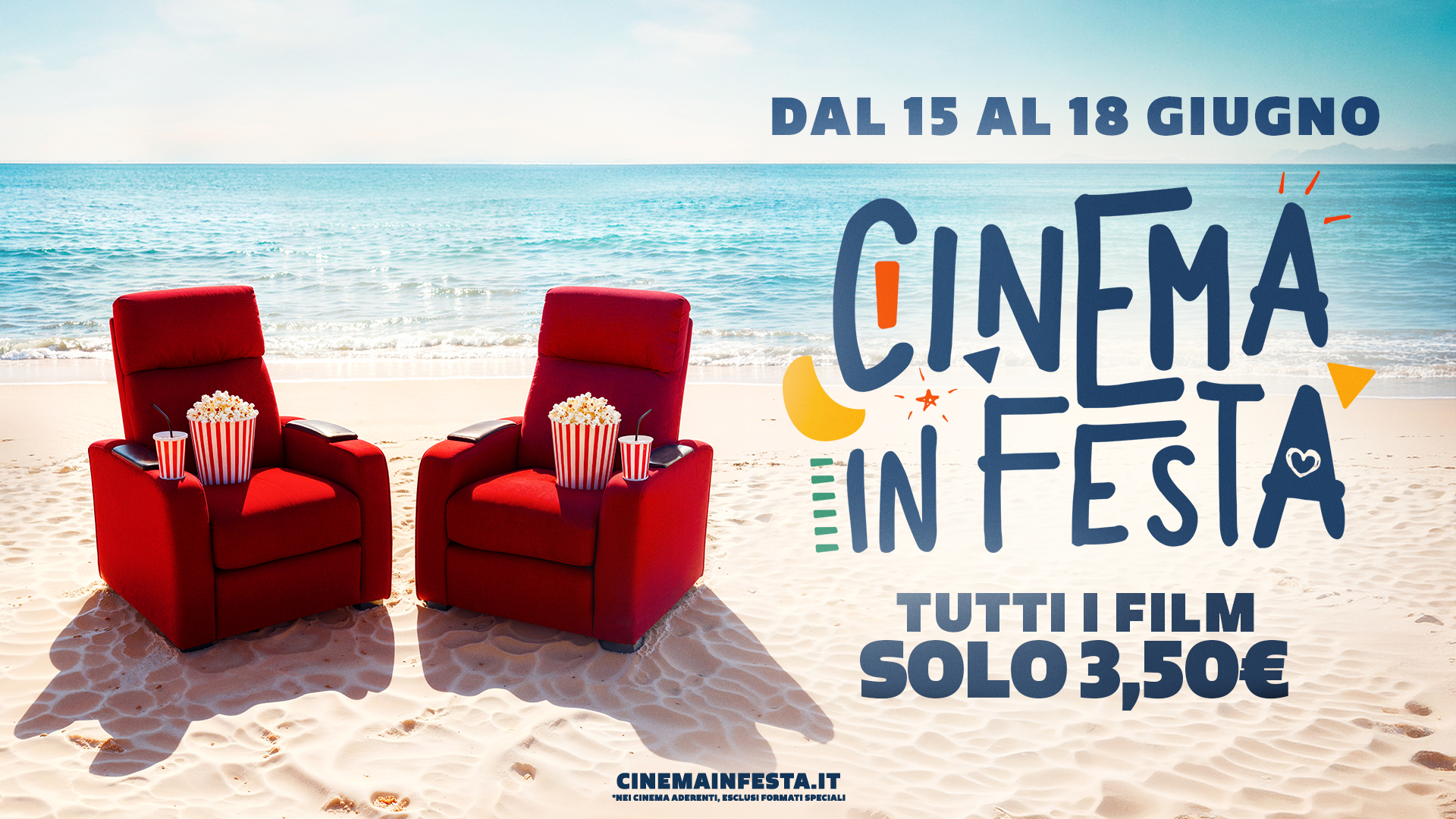 Featured image for “Cinema in festa – dal 15 al 18 giugno film a soli 3,50 euro”